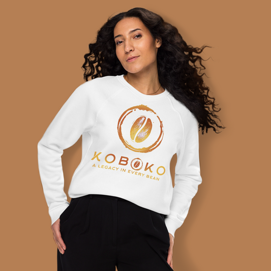 Unisex organic raglan sweatshirt