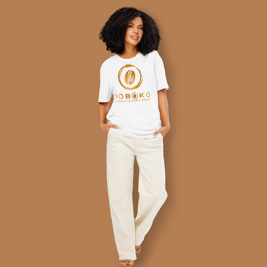 Unisex organic ribbed neck t-shirt